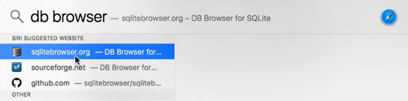 DB Browser run