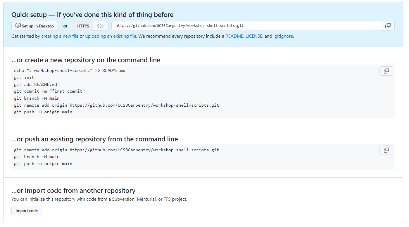 Creating a Repository on GitHub (Step 3)